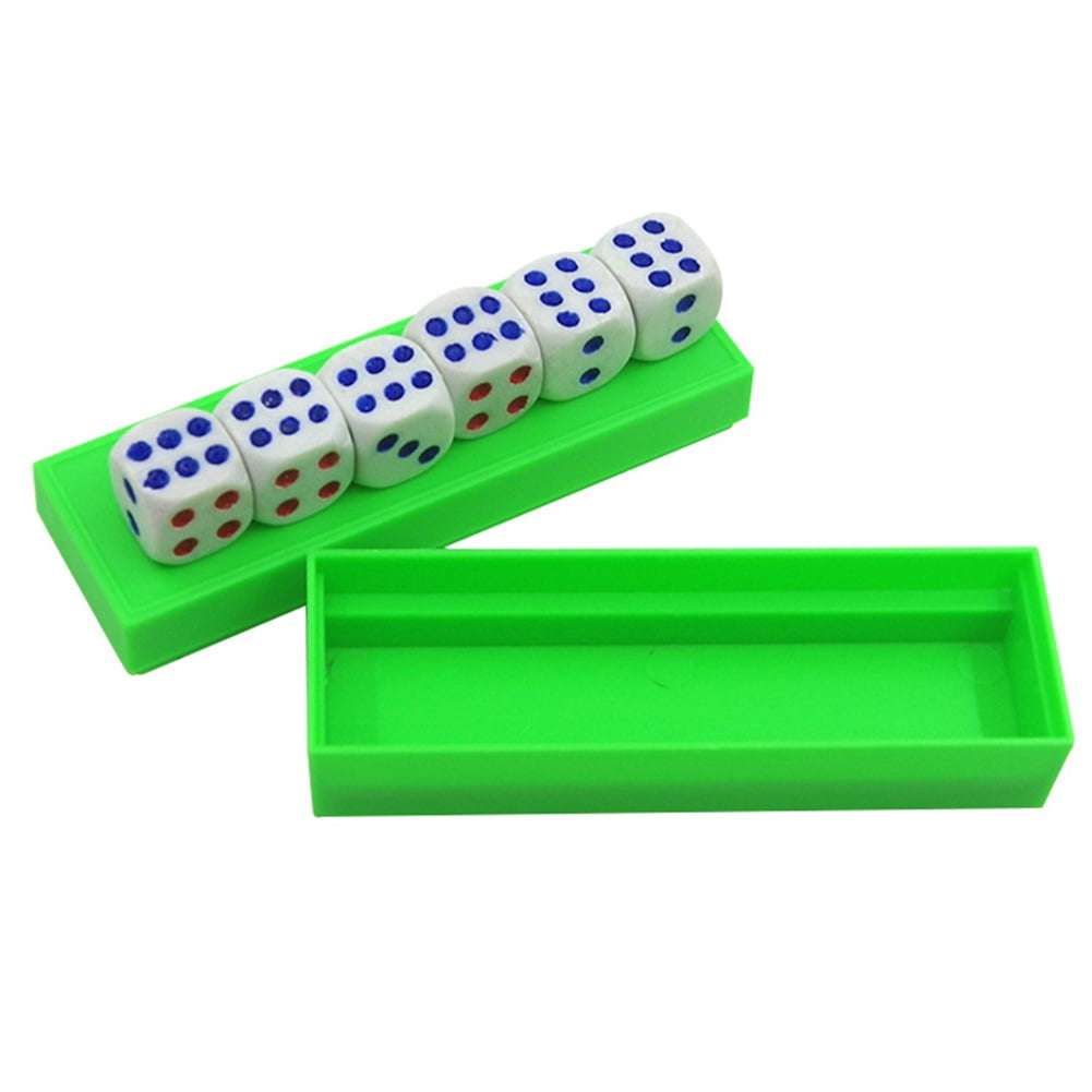 Six Die Tapping Loaded Dice Roll Prediction Number Box Game Magic Trick