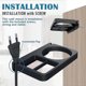 thumbnail image 2 of Hair Dryer & Hair Straightener Holders, Universal Wall Mount Organizer Accessories, 2 of 4
