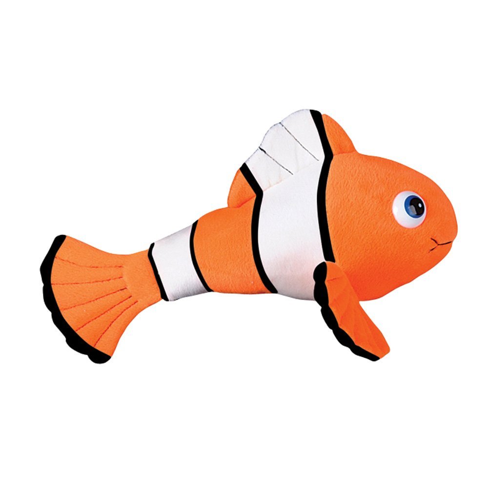 12 12" Clown Fish Plush Toy in Bulk (1 Dz), This orange clownfish