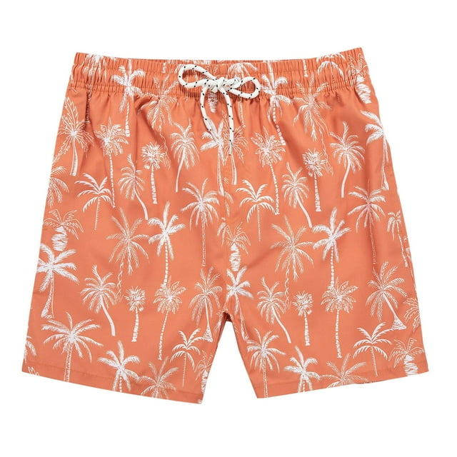 Aayomet Mens Swimming Trunks With Compression Liner Triangle Mesh Quick Dried Outdoor Summer Beach Pants (Watermelon Red, M)