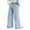 Light Blue-A1, variant on Oyyn Girls Baggy Fit Bow Embroidered Jeans Wide Leg High Elastic Waisted Straight Pants Y2K Tween Skater Streetwear