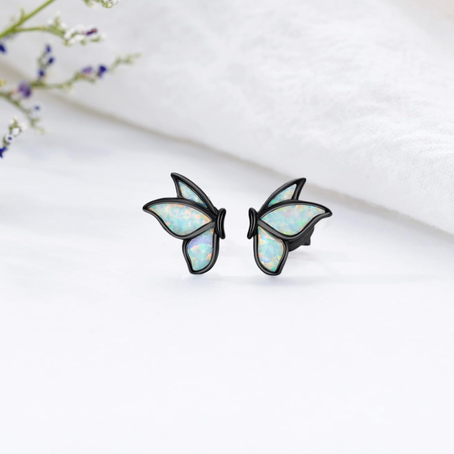 Animal Stud Earrings 925 Sterling Silver Butterfly Earrings Animal Lovers Jewelry Gifts for Women