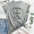 thumbnail image 2 of Running On Coffee And Dry Shampoo Shirt, Unisex Women's Men's Shirt, Trendy Shirt, Lady Boss Shirt, Heather Gray, X-Large, 2 of 6