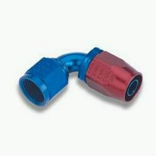EARLS 309106 Auto-Fit Blue And Red 90-Degree -6An Hose End 