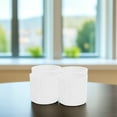 thumbnail image 2 of PTOOTP 4-Pack White Plastic Tree Stump Flower Pots - Decorative Indoor Plant Containers for Home and Garden, 2 of 8