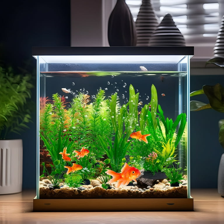 Fish Tank Accessories Aquarium Plants Artificial Plants for Household and Office Aquarium Decor 20Pcs Walmart