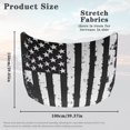 thumbnail image 7 of Uorisanigo Car Hood Cover Washable Auto Hood Covers Universal Fit Car Cover for All Seasons Protection Fit for Cars Trucks SUVs(Black and White American Flag), 7 of 7