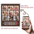 thumbnail image 6 of Personalized Mother's Day Blanket Gifts for Best Mom Ever, Custom Blanket with Photo, Birthday Gifts for Mom from Daughter Son, 40"x50", 6 of 9