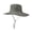 Gray, variant on hotojiny Summer Wide Brim Sun Hat for Men Women Breathable Mesh Outdoor Hat Wind Resistant Drawstring Cap for Fishing Hiking