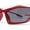Red - Black, variant on Unique Trendy 90s Sport Plastic Side Visor Wrap Around Sunglasses Purple - Black