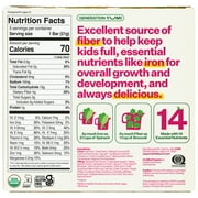 YUMI Organic Strawberry & Rhubarb Toddler Snack Bars - 5 Count, 3.7oz
