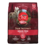 Purina One True Instinct Dry Dog Food, Muscle & Joint Support, Grain-Free Real Beef, 12.5 lb Bag