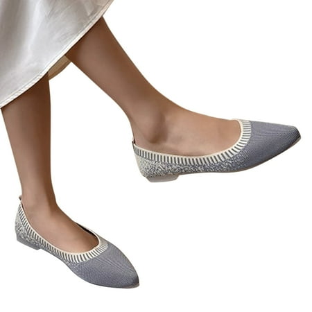 

Vedolay Womens Loafers Women’s Slip-on Loafers Casual Lace Up Shoes Comfortable & Light-Weight Gray 7