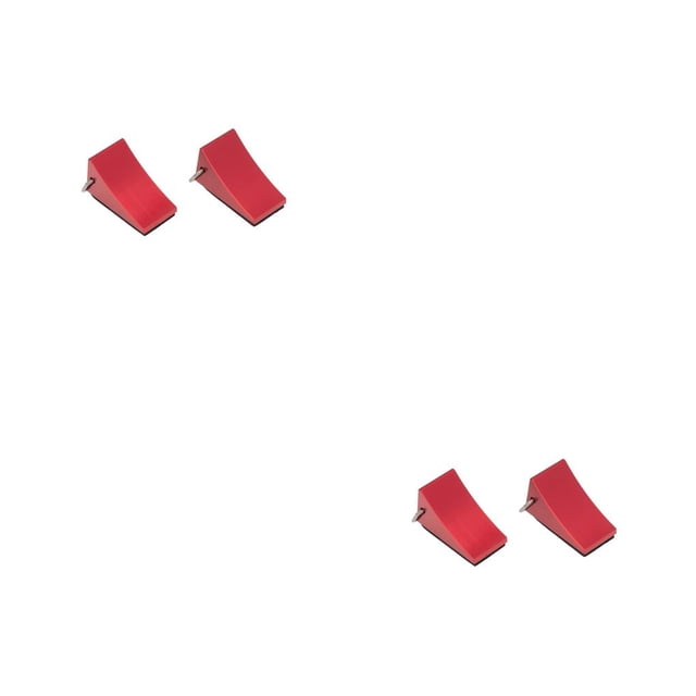 Accesorios Modelo Bewildely RC Wheel Stop Chock 2Conjunto Rojo