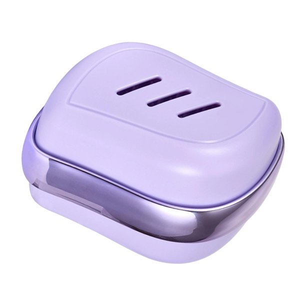 Cepillo de masaje de silicona, peine, cepillo para champú y exfoliante 2 en 1. Violeta A