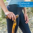 thumbnail image 2 of RMS Wood Cane - 36" Natural Wood Walking Stick - Handcrafted Wooden Offset Cane for Men or Women (Smooth Derby Handle), 2 of 8