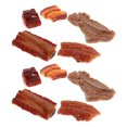 thumbnail image 1 of HLONK10pcs Fake Pork Ribs Artificial Meat Model Simulation Braised Meat Display Photo Props Food Toy For Kitchen Food Decor Accessories Home Supplies, 1 of 8