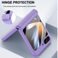 thumbnail image 3 of Compatible Samsung Galaxy Z Flip 5 Case with Hinge Protection & Screen Protector,Full Body Shockproof Cover with Tempered Glass Screen Protector Phone Case for Samsung Z Flip 5 Phone Case Purple, 3 of 14