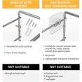 thumbnail image 5 of House Spice Rack Metal Punch-Free Spice Bottle Shelf Holder Organizador Yuarrent HA026312-01, 5 of 5
