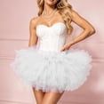 thumbnail image 7 of Kilaqueen Women's Five Layer Tulle Tutu Skirt with Elastic High Waist, Short Fluffy Costume Skirt for Dance, Rave, Party and Dress Up Outfits, 7 of 7
