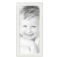 thumbnail image 2 of ArtToFrames 18" x 42" Majestic White Picture Frame, 18x42 inch Silver Wood Poster Frame (WOM-5198),  Pack, 2 of 7