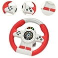 thumbnail image 6 of yotijay Simulation Steering Wheel Toy Pretend Play Car Driving Toy with Lights Music for red with base, 6 of 9