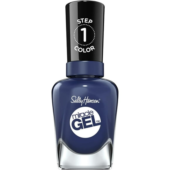 TRAHOO-- Miracle Gel™ - Nail Colour, 2 Step Gel System, No UV Light Needed, Up to 8 Day Wear, Midnight Mod - 445