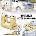 thumbnail image 3 of 1/4-inch Small Trailer Lock theft Trailer Hook Security Truck Connector Accessories Protector Lock Q9A5 Connector RV Traile, 3 of 8