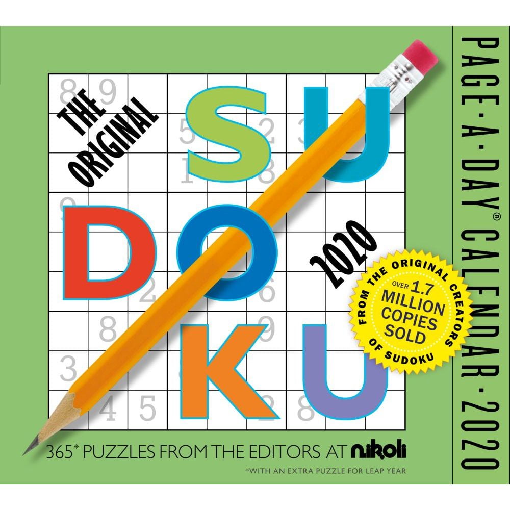 The Original Sudoku Page-A-Day Calendar 2020 - Walmart.com The Original Sudoku Page-A-Day Calendar 2020 - Walmart.com