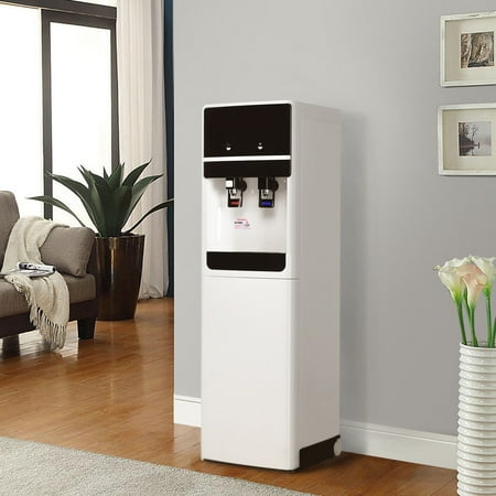 Costway Underlying Stainless Steel Water Cooler Dispenser Cold Hot 5 Gallon Home