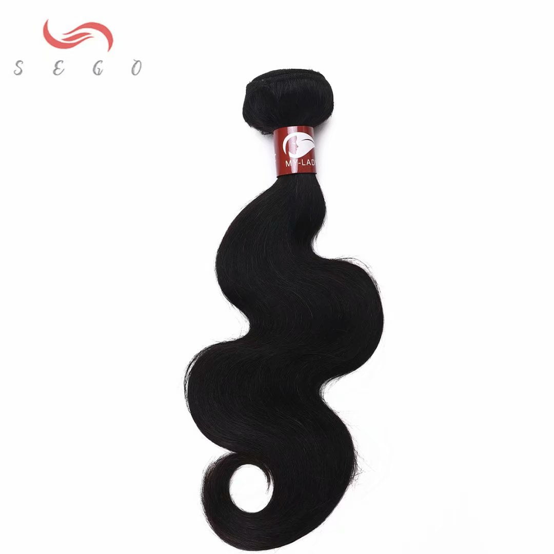 SEGO Brazilian Virgin Human Hair Bundles 100% Unprocessed Human Hair Deep Wave/Curly/Straight/Kinky Curly Hair Extensions Natural Black