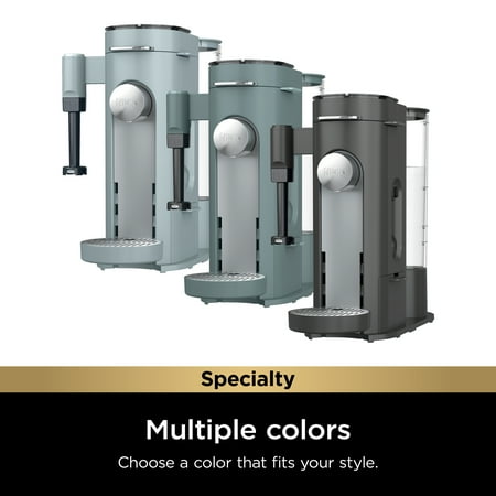 Ninja - Pods & Grounds Specialty Single-Serve Iced Coffee Maker, K-Cup Pod Compatible with Foldaway Milk Frother - Sage Green