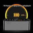 thumbnail image 4 of 100Fens Bluetooth Audio Two Built-in Speakers HiFi Sound Quality Portable Subwoofer Wireless Radio Supports 3.5mm USB T-, 4 of 7