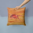 thumbnail image 2 of Carolines Treasures 8232PW1414 Crawfish Fabric Decorative Pillow, 14Hx14W, multicolor, 2 of 4