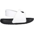 thumbnail image 6 of Nike Kids Kawa Slides Sport Sandal, White/Black-Black-White, 8 US Unisex Toddler, 6 of 8