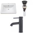 thumbnail image 1 of American Imaginations 21-in. W 1 Hole Ceramic Top Set In White Color - Drain Incl. AI-32861, 1 of 9