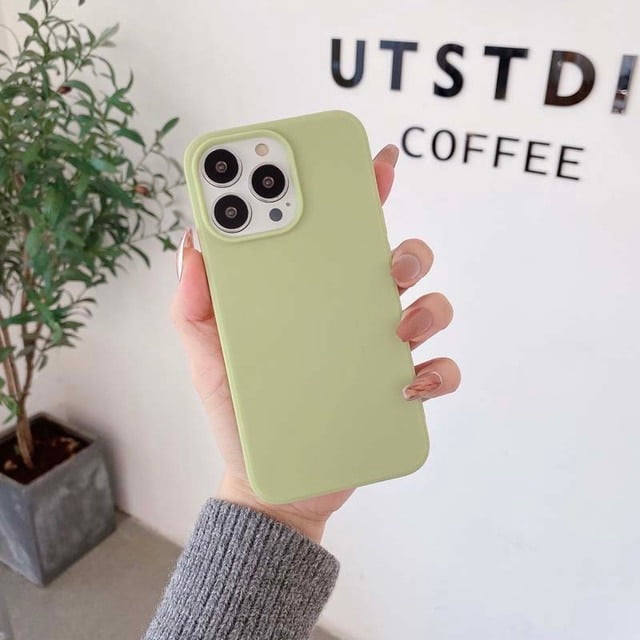 Fashion Soft Matte Solid Color Shockproof Phone Case for IPhone 14 Plus 13 12 11 Pro Max Silicone Back Cover for IPhone 13pro LXY