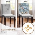 thumbnail image 5 of Sea Turtle Chair Covers Set of 6 Coral Starfish Chair Back Covers Stretch Removable Washable Chairs Slipcovers Chair Protector for Dining Room Kitchen Party Decor, 5 of 5