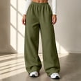 thumbnail image 6 of Women's Barrel Leg Jogger Pants, High Rise Elastic Waist, Side Pockets, Tapered Fit, 6 of 8