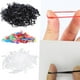 thumbnail image 5 of 100 piezas de bandas elásticas para el cabello, cintas de goma para el cabello para mujeres, niñas, Negro, 5 of 9