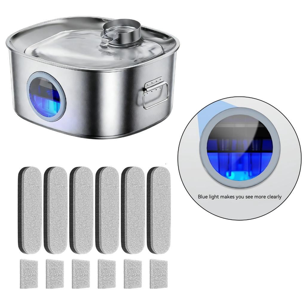Osdhezcn Automatic Water Fountain For Pet Stainless Steel Circulation System Large Capacity Quiet Water Dispenser Dog Waterer