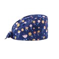 thumbnail image 1 of Unisex Floral Cap for Doctors Beauticians Adjustable Breathable Comfortable Gourd Hat Scrub Cap, 1 of 2