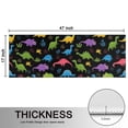 thumbnail image 5 of Kitchen Rugs Sets Of 2,Black Cartoon Colorful Dinosaurs Plants Pattern Anti Fatigue Kitchen Mat Rugs Non Slip Washable,Decorative Kitchen Floor Mats for Kitchen,Sink,Laundry,17"X47", 5 of 5