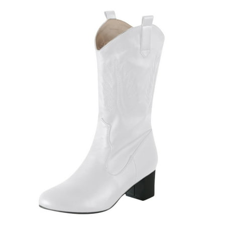 

Tangnade Ladies daily all-match casual shoes Fashion Women Flats Round Toe Low-heeled Casual Shoe Western Cowboy Knight Boots White 37