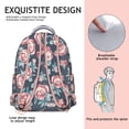thumbnail image 5 of "Wildflower & Sunflower Bookbag - Stylish Backpack for Women, Water-Resistant, Spacious for School, College, Work", 5 of 6