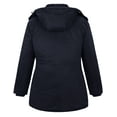 thumbnail image 4 of Soularge Women's Plus Size Puffer Coat Windproof Winter Coat Warm Winter Puffer Jacket Navy 4X, 4 of 7