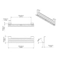 thumbnail image 4 of Stand Up Desk Store Under Desk Cable Management Tray Black Horizontal Computer Cord Raceway and Modesty Panel (Black, 39"), 4 of 5