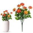 thumbnail image 2 of Artificial Flowers 1 Bundles Artificial Daisies Flowers Cemetery Flower Plastic Memorial Bouquet for Hanging Window Box Home Table Centerpieces Decor, A Bouquet of Flowers, 2 of 8