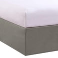 thumbnail image 2 of Levinsohn Textile FRE24514SILV02 Fabricants de Lits Jupe de Lit sur Mesure & 44; Taille Réelle - Argent Doux, 2 of 15