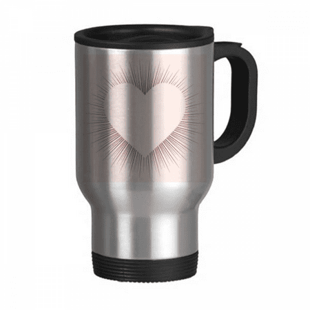 

Heart Shaped Love Valentine s Day Travel Mug Flip Lid Stainless Steel Cup Car Tumbler Thermos